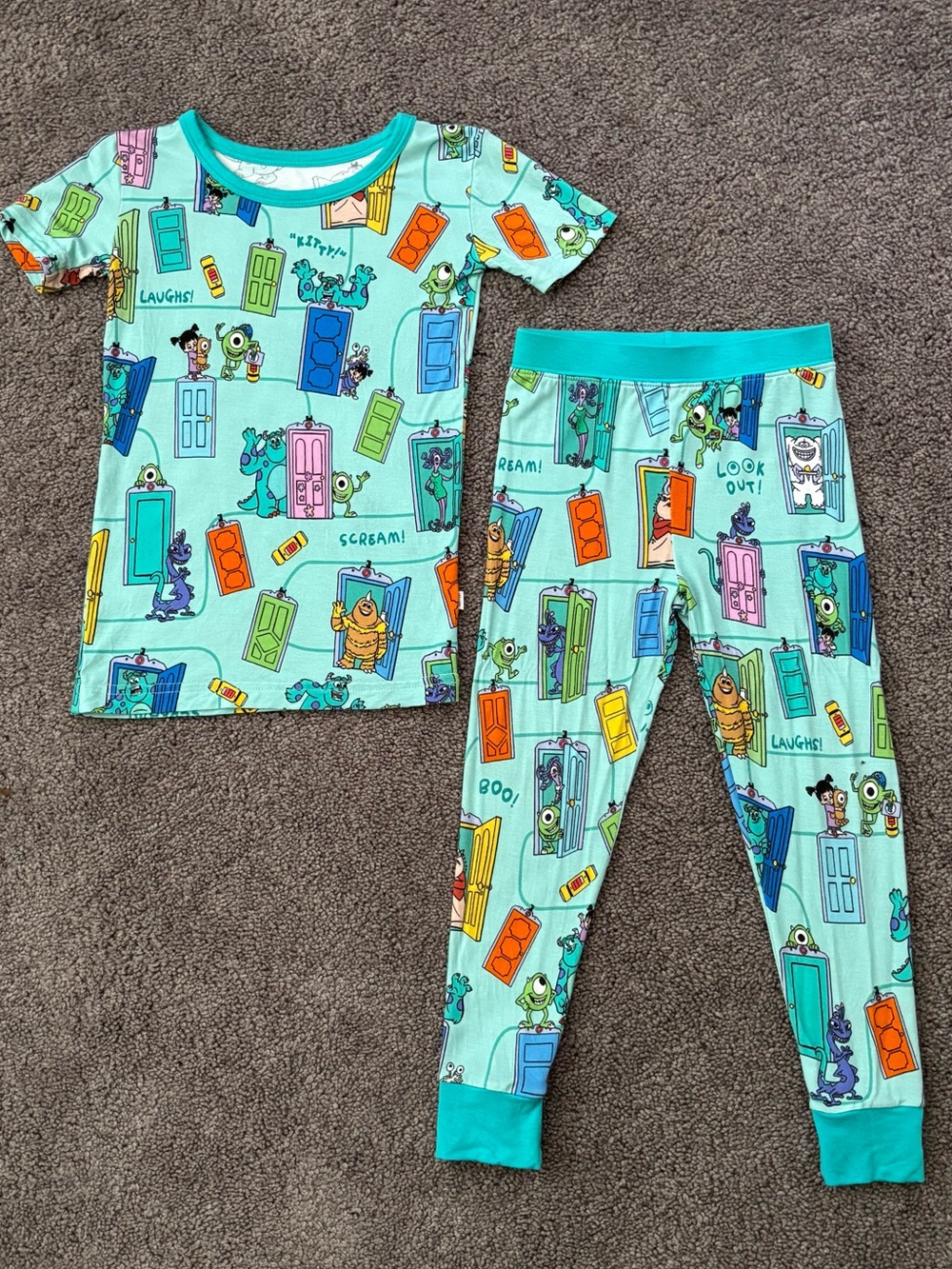 Little Sleepies Monsters Inc Pajama Set 2T